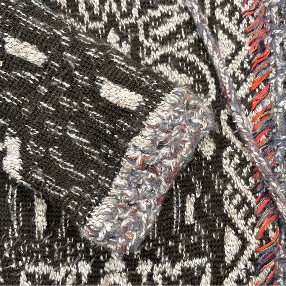 Free People Kai Open Front Pom Pom Tassel Tie Hooded Duster Cardigan - Picture 7 of 14